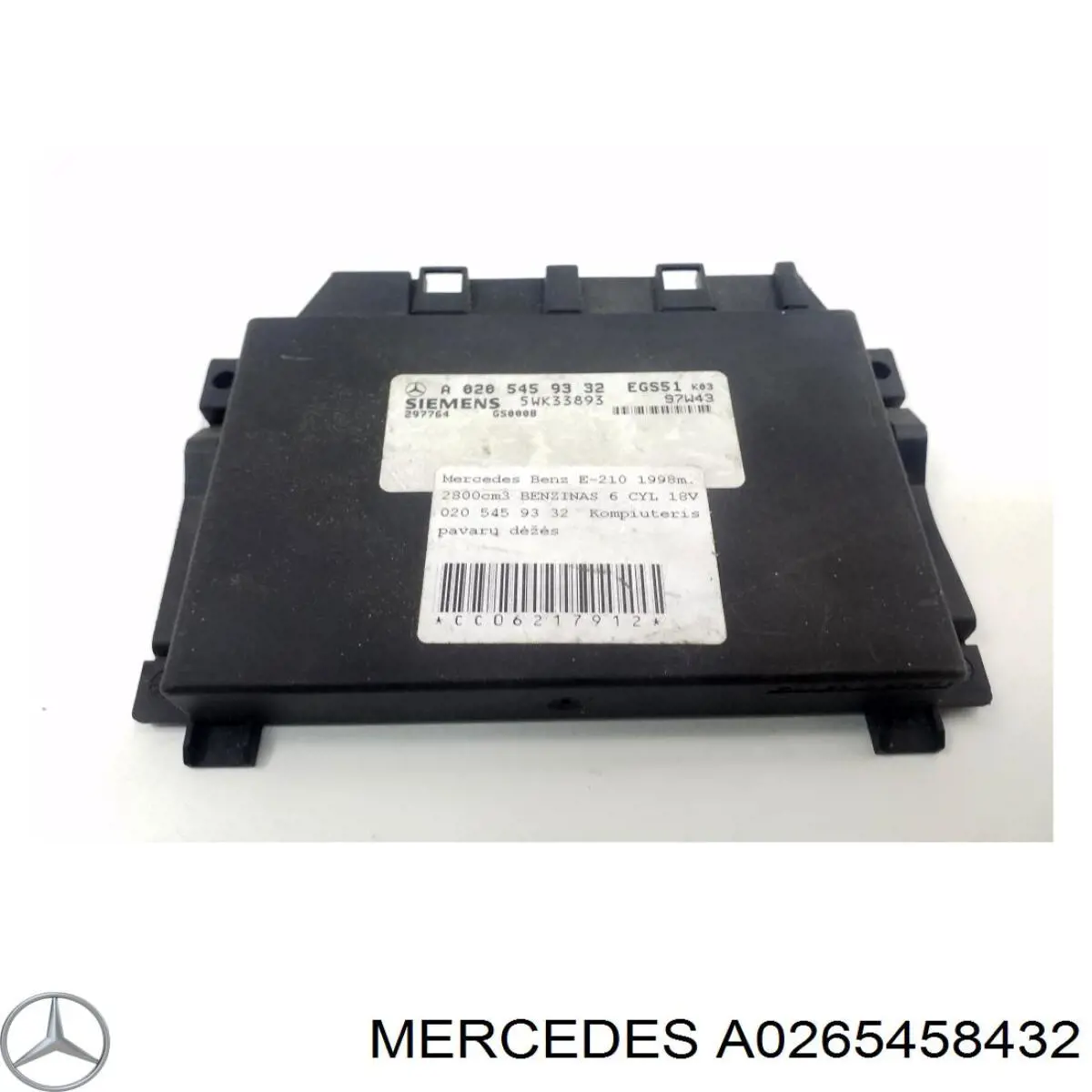 A0265458432 Mercedes módulo de direção (centralina eletrônica de motor)
