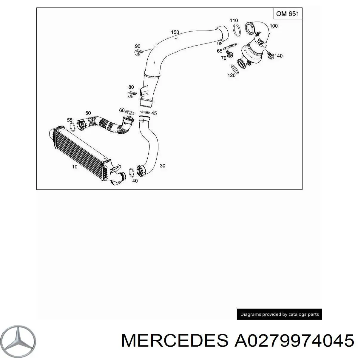 Уплотнительное кольцо (прокладка) патрубка интеркуллера Mercedes A0279974045 цена, от 3.57 USD
