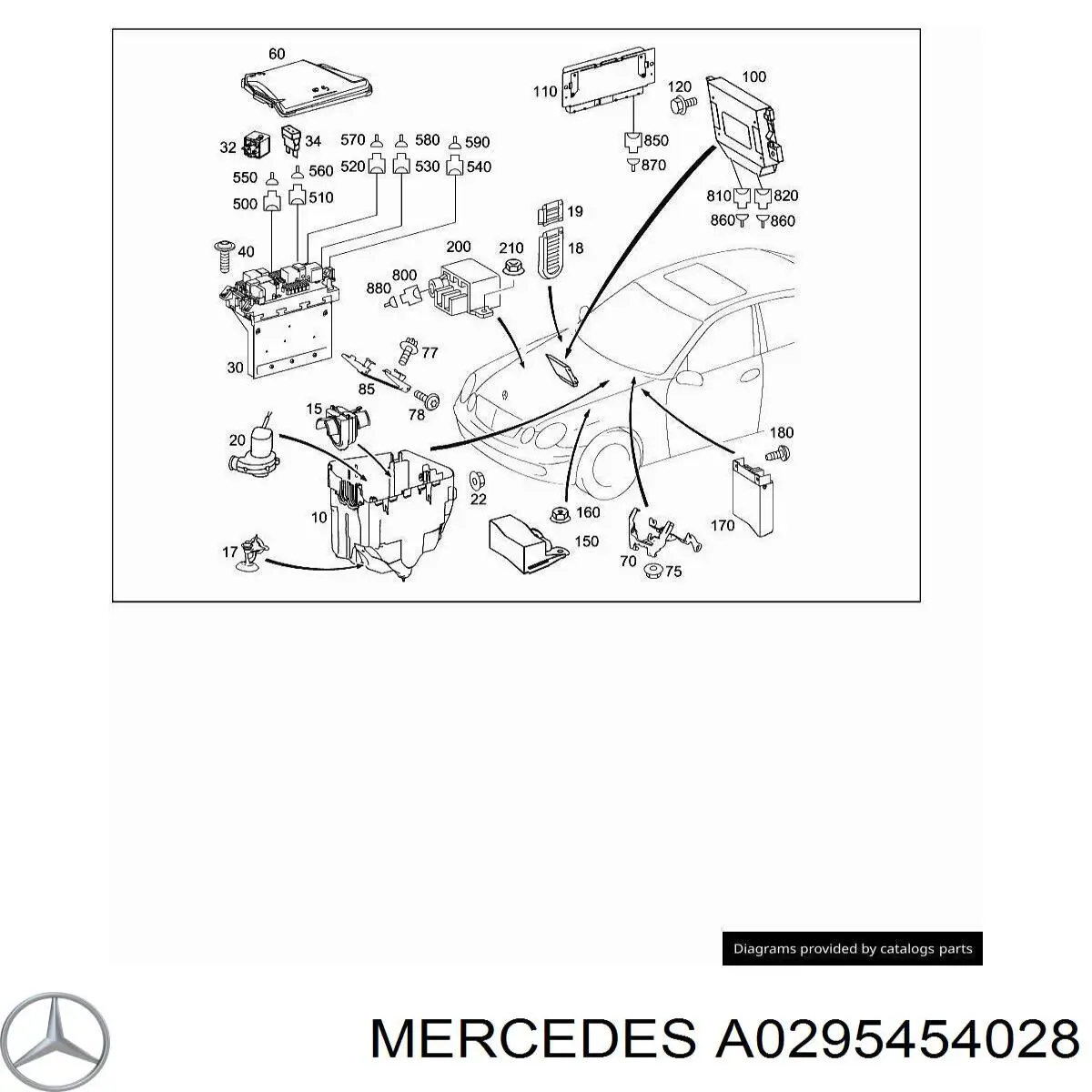  Mercedes 0295454028 цена, от 0.35 USD