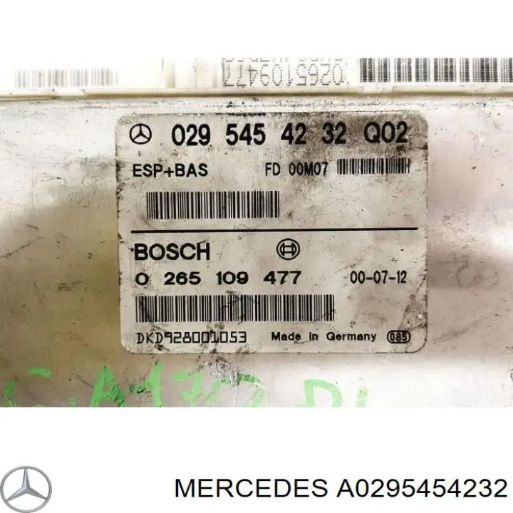A0295454232 Mercedes блок управления esp