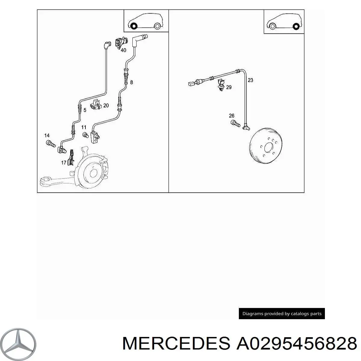 Купить A0295456828 Mercedes 