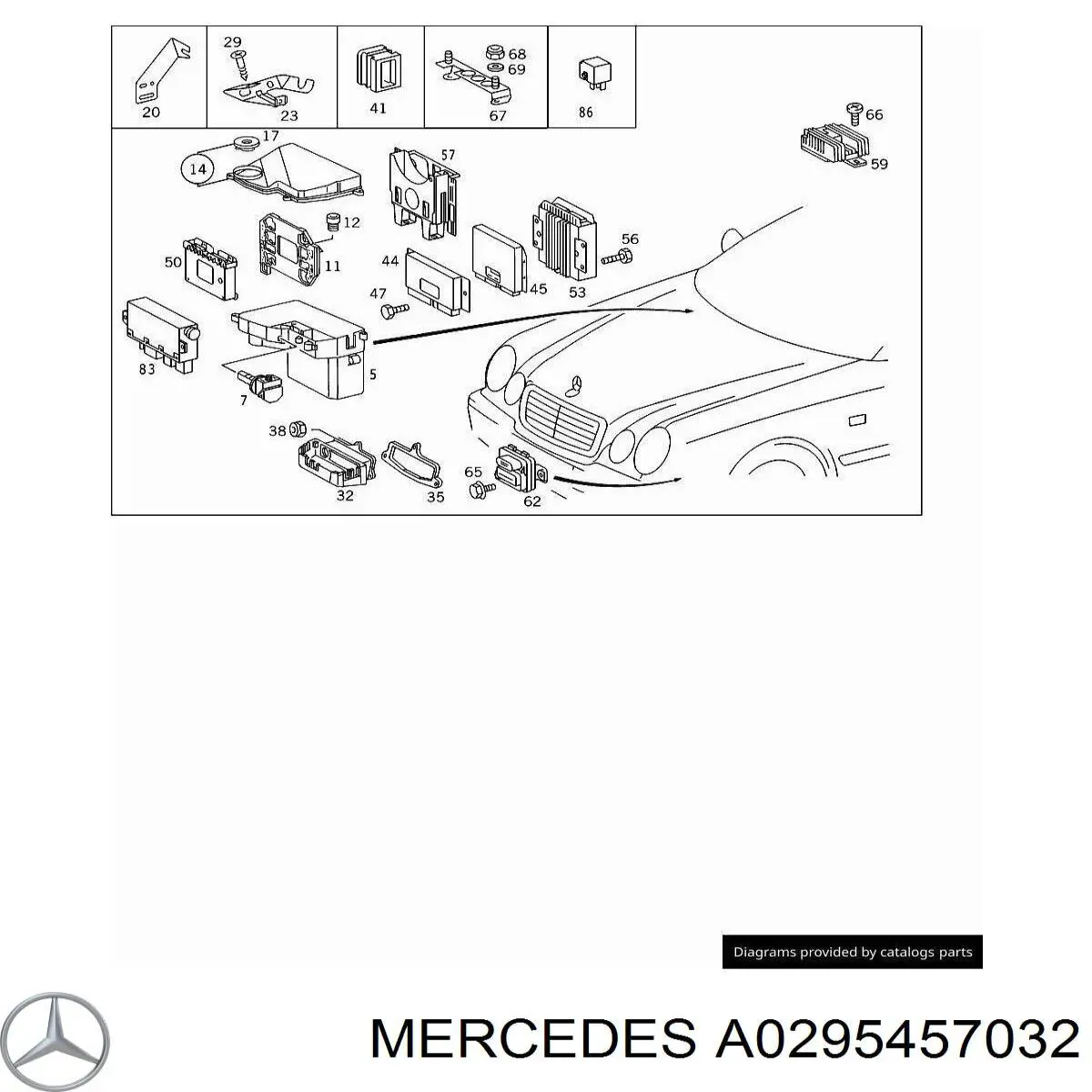 Блок управления ESP Mercedes A0245450532 цена, от 24.83 USD
