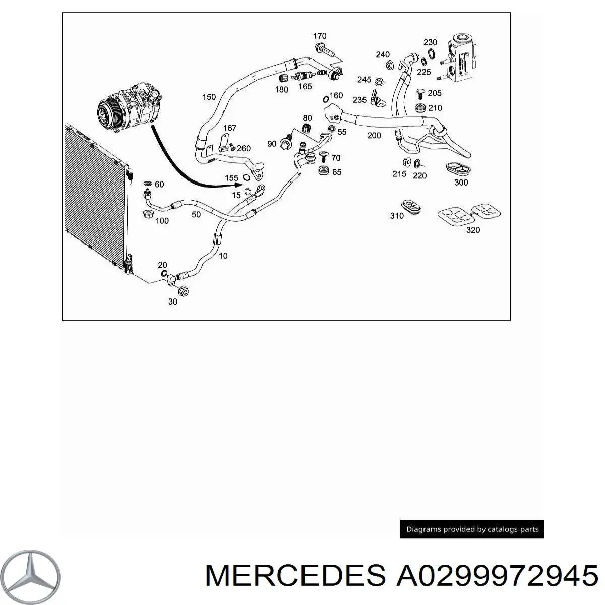 Mercedes A0299972945 цена, от 13.93 USD