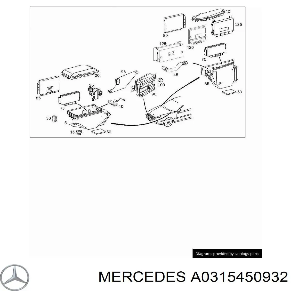 A031545093264 Mercedes Модуль управления ESP