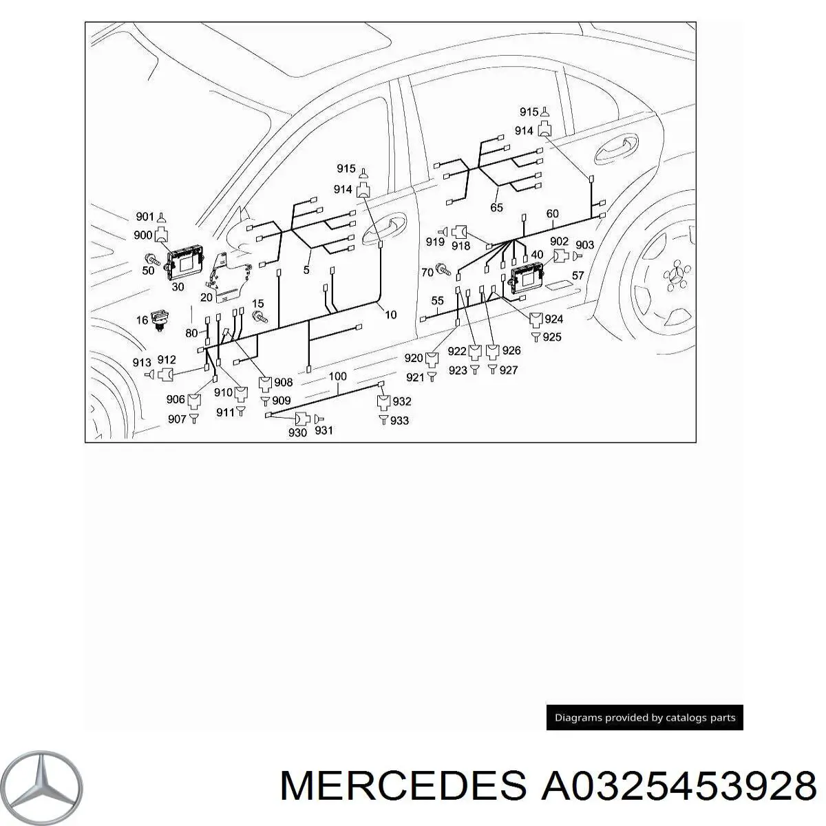 Пин (наконечник) провода Mercedes 0325453928