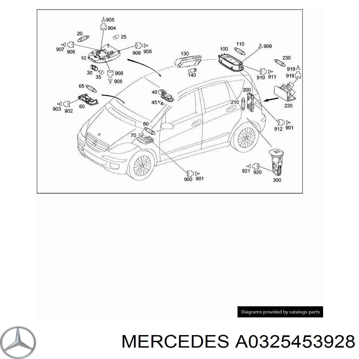 0325453928 Mercedes Пин (наконечник) провода