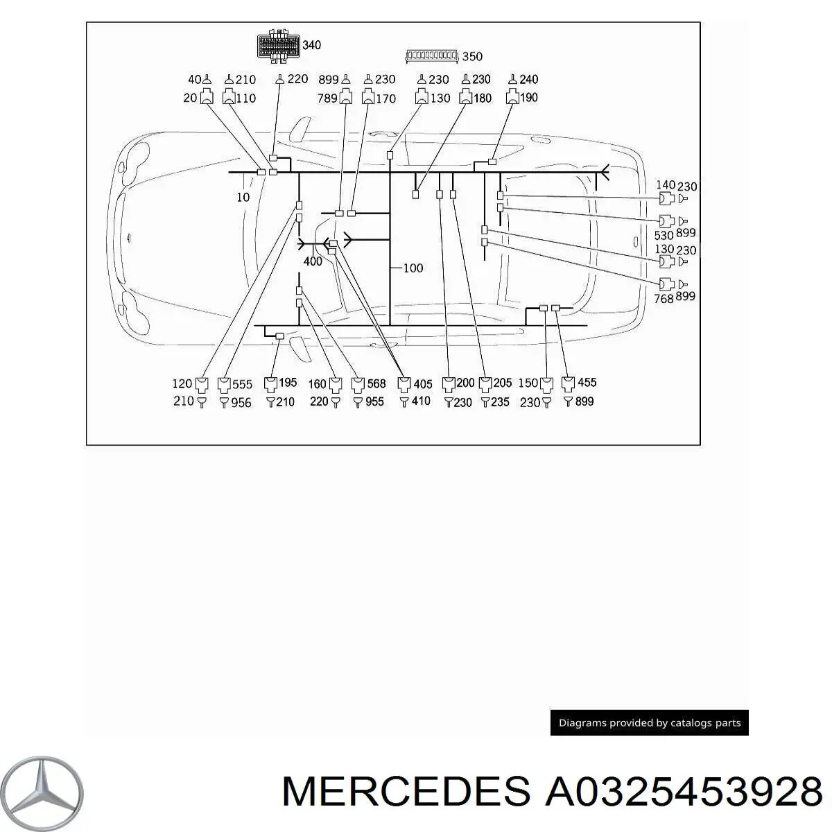 Купить 0325453928 Mercedes Пин (наконечник) провода