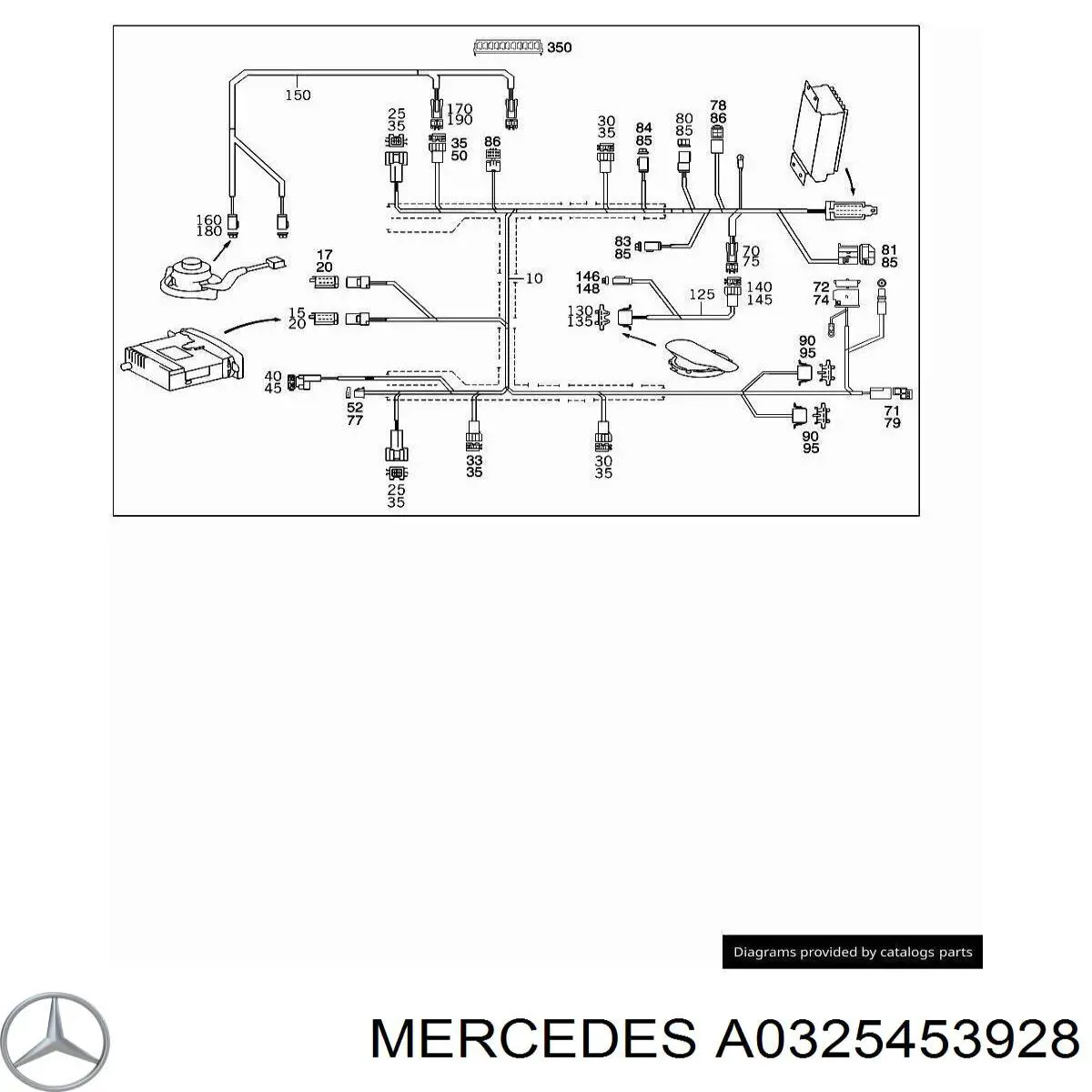 Купить A0005404605 Mercedes Пин (наконечник) провода