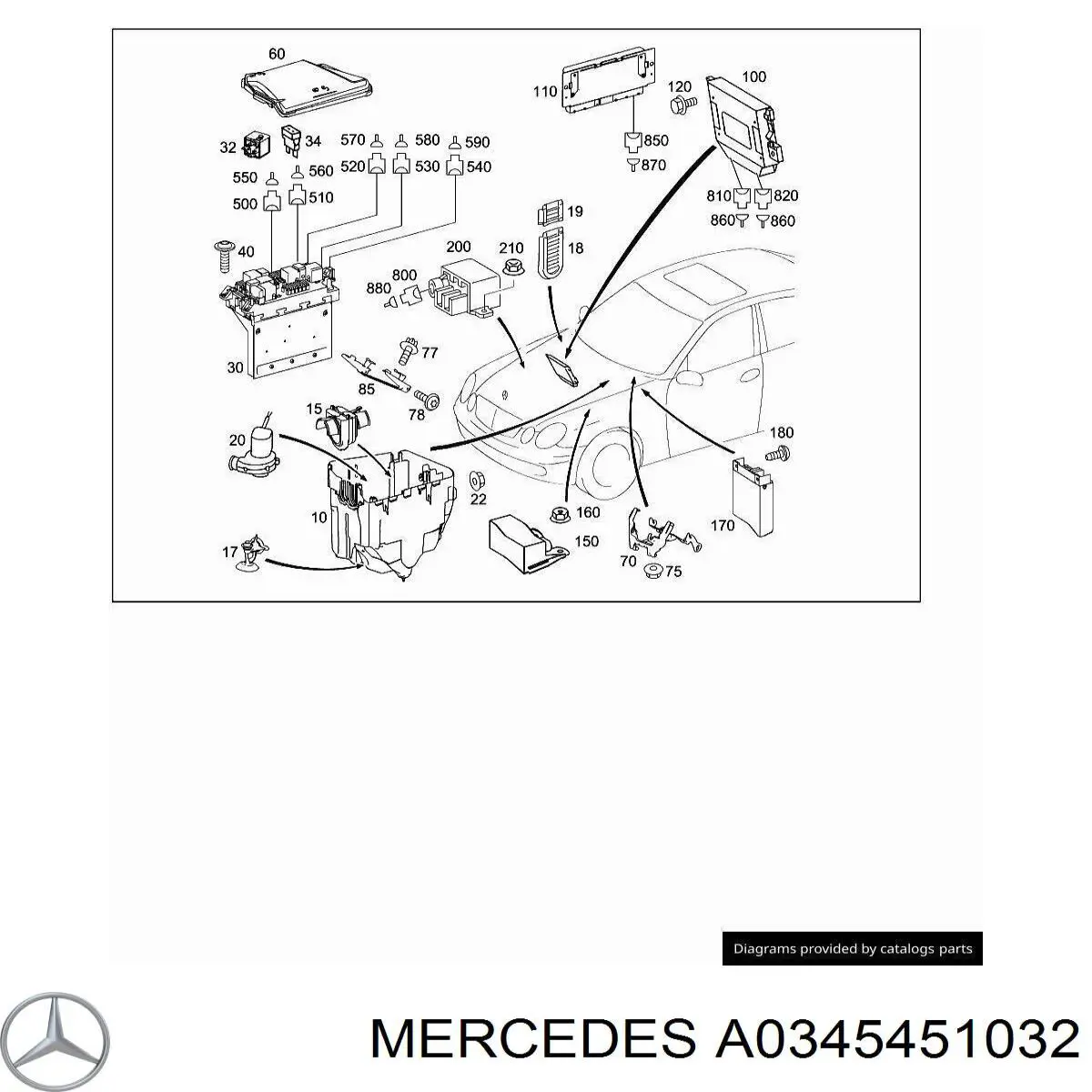 A0345451032 Mercedes 