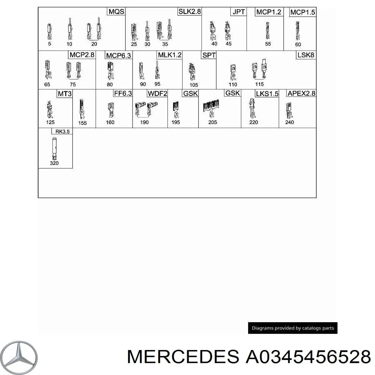 Пин (наконечник) провода A0065450926 Mercedes