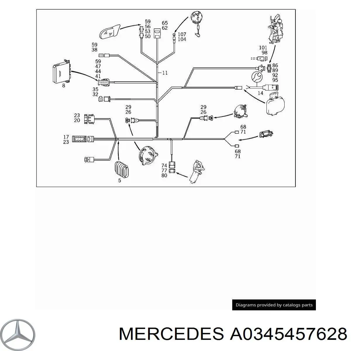 A0345457628 Mercedes 