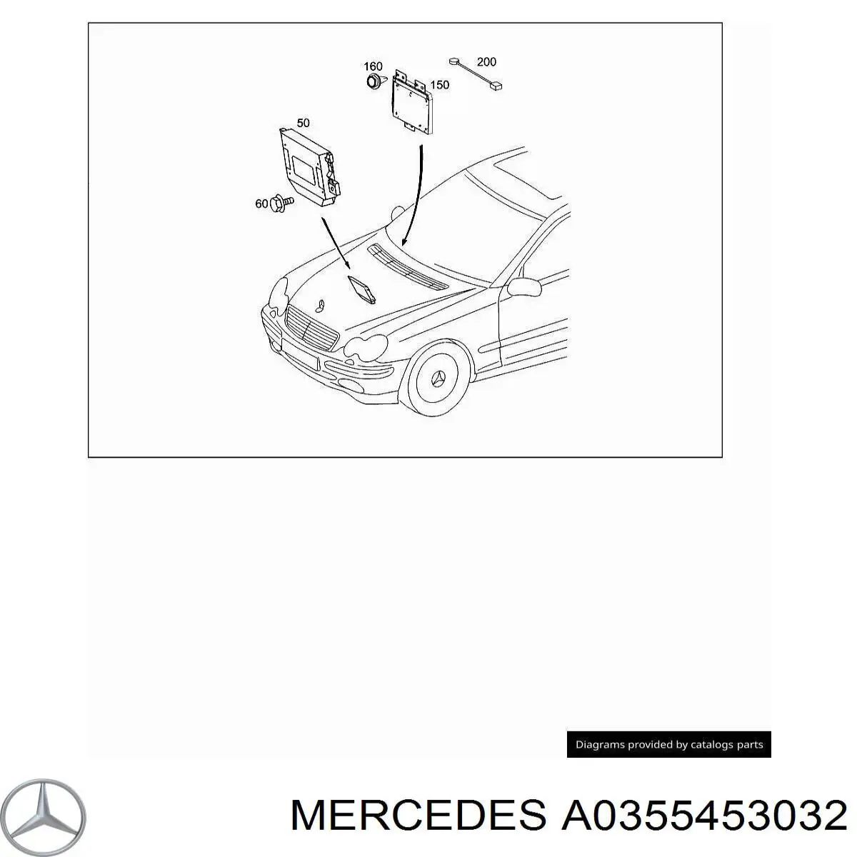  Mercedes A0355453032 цена, от 31.67 USD