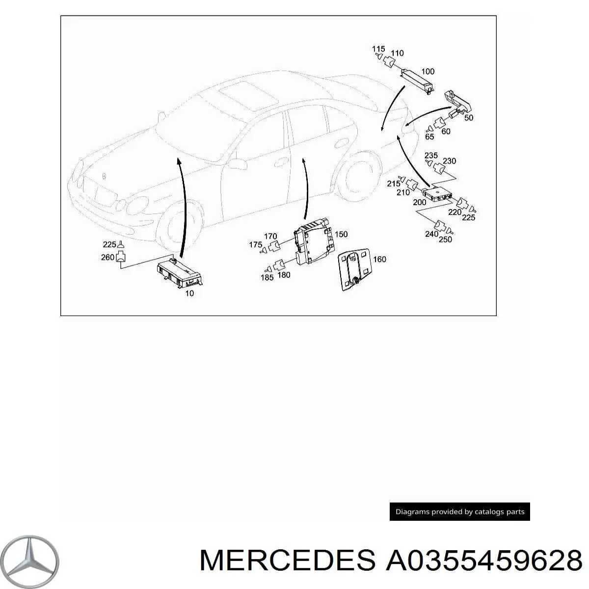  Mercedes A0355459628 цена, от 2.85 USD