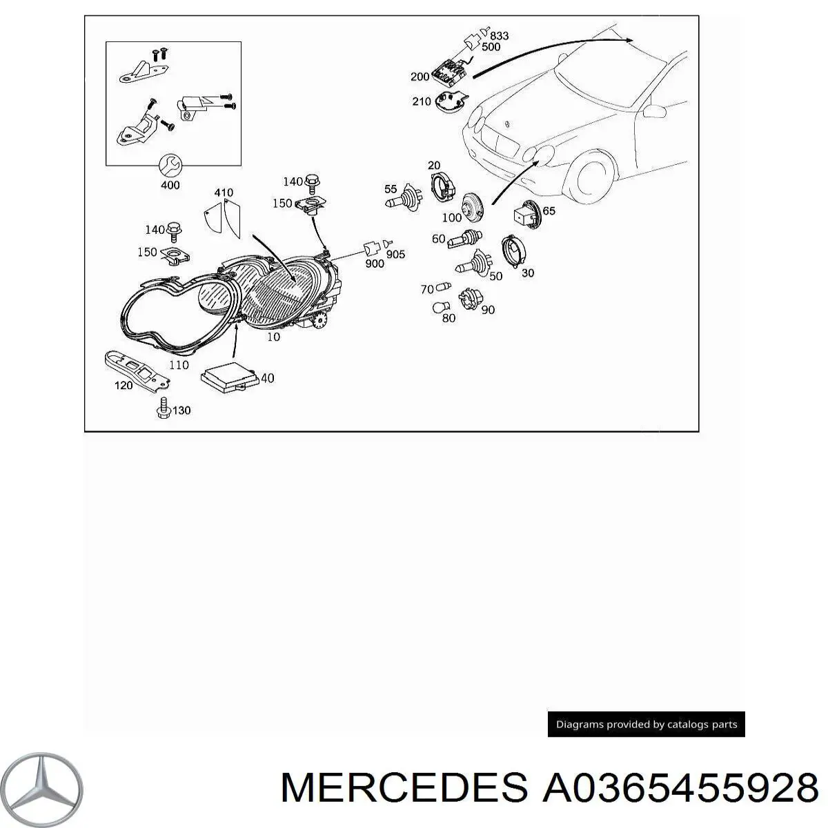  Mercedes A0365455928 цена, от 9.30 USD