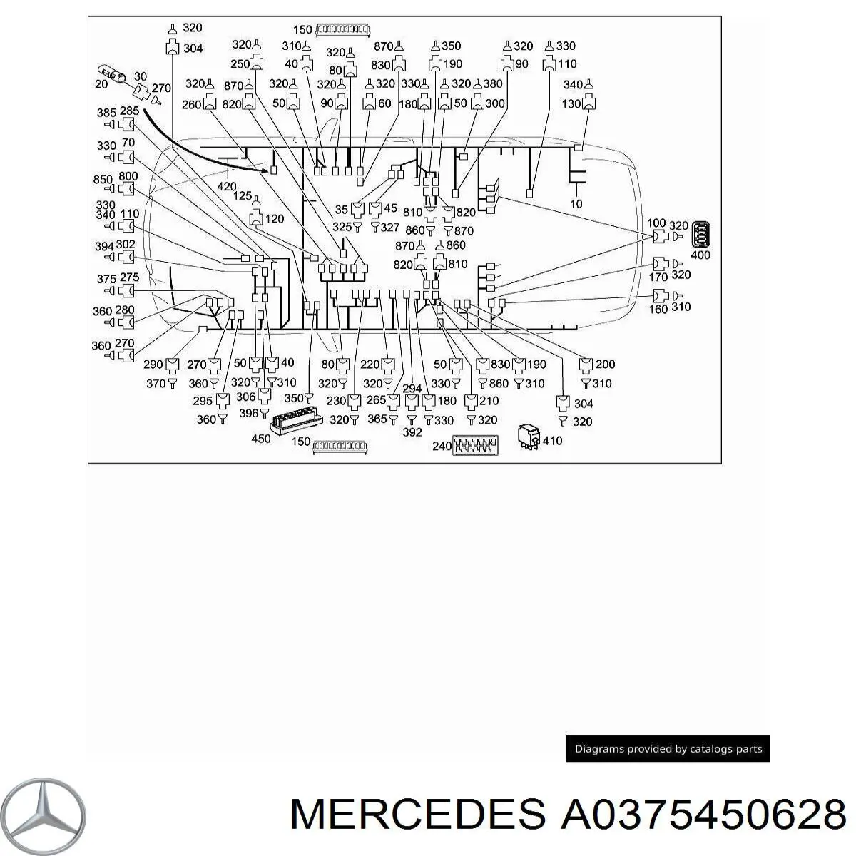  Mercedes A0375450628 цена, от 1.27 USD