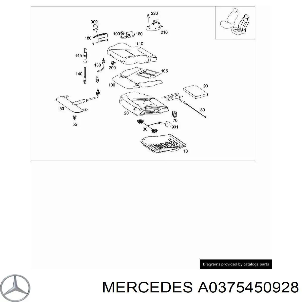  Mercedes A0375450928 цена, от 3.79 USD