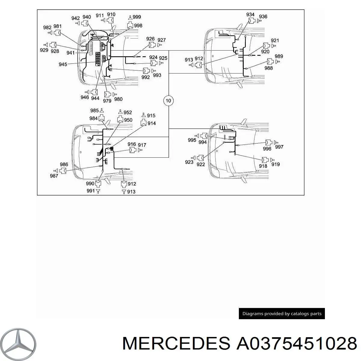  Mercedes A0375451028 цена, от 4.65 USD