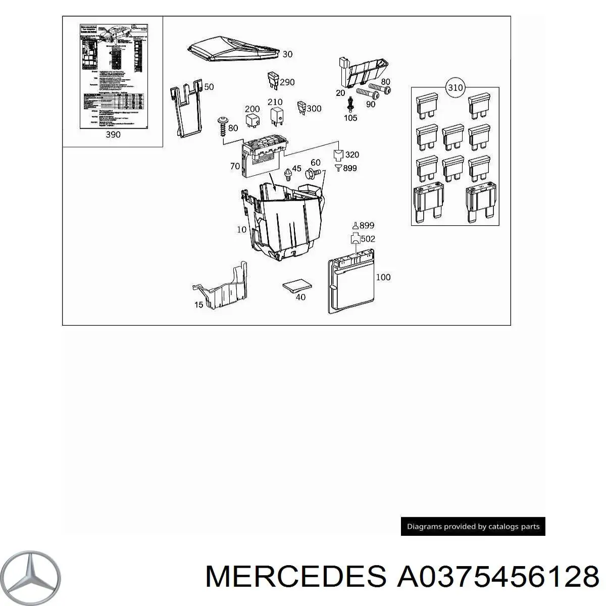  Mercedes A0375456128 цена, от 2.42 USD