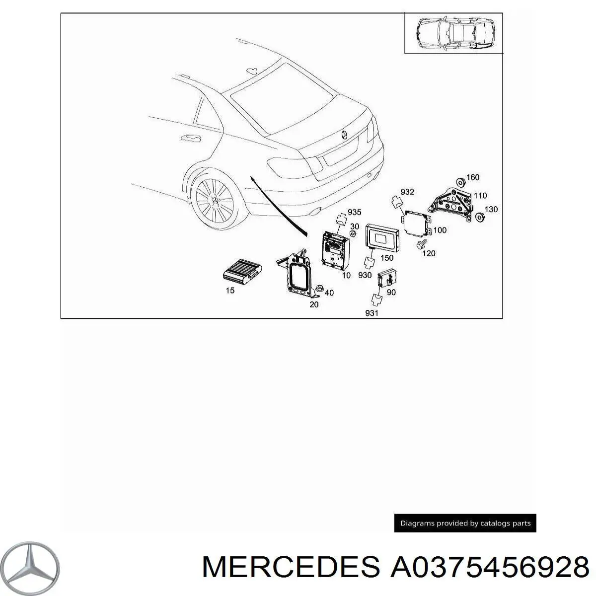  Mercedes A0375456928 цена, от 5.07 USD