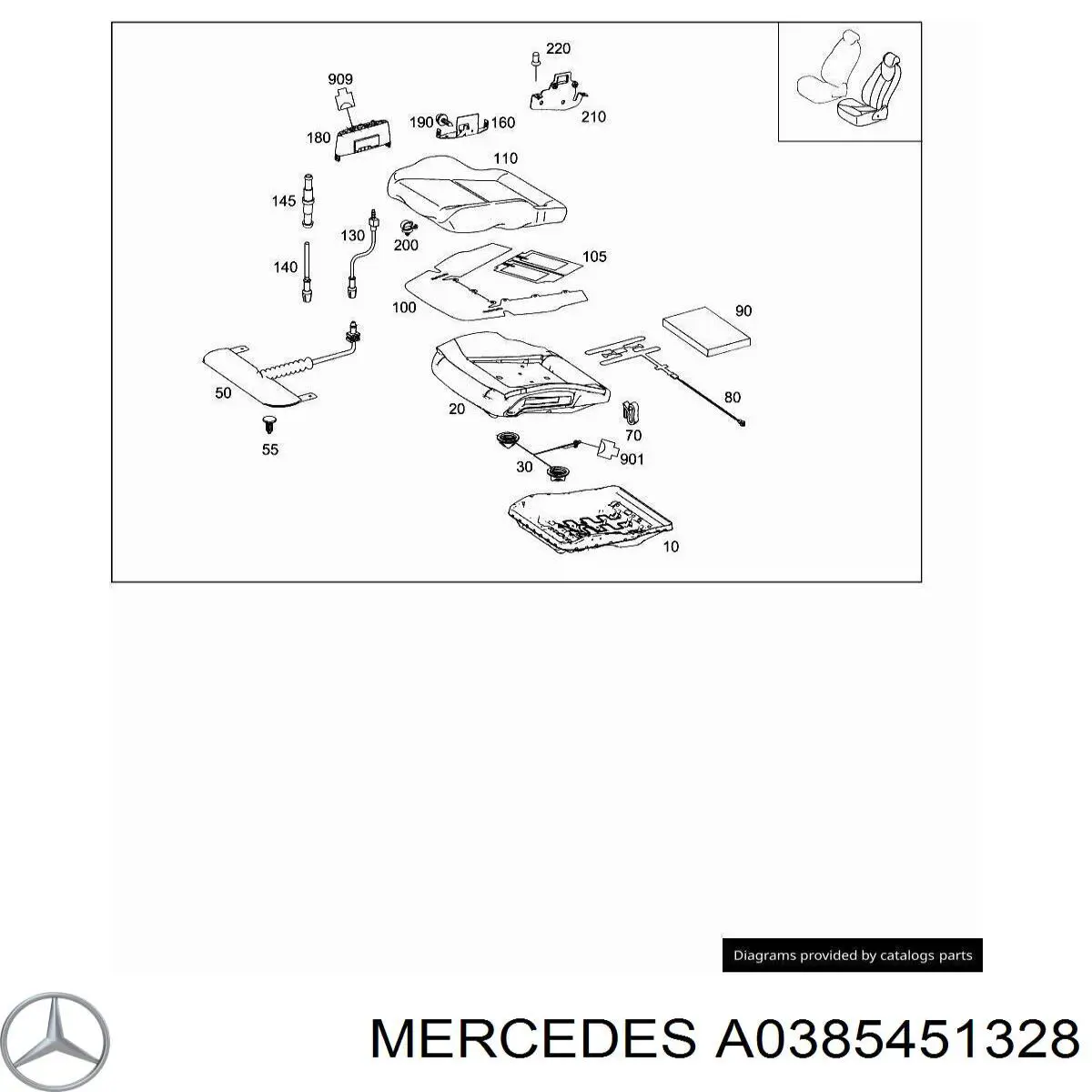  Mercedes A0385451328 цена, от 2.66 USD