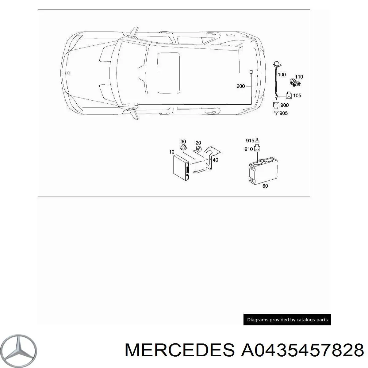  Mercedes A0435457828 цена, от 1.43 USD