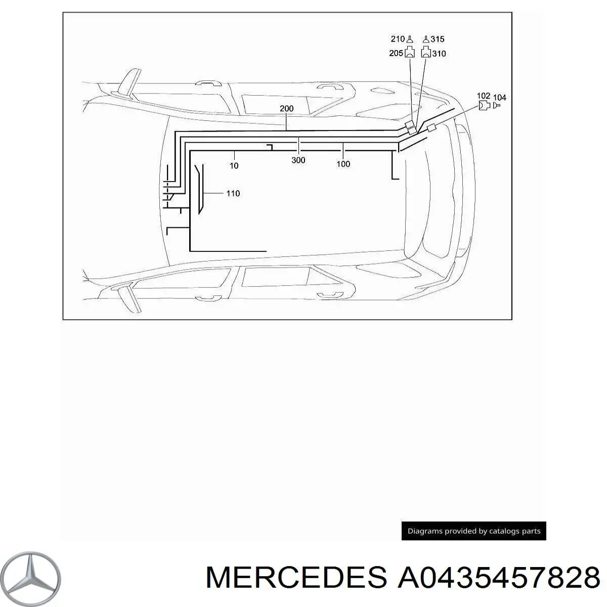 Купить A0435457828 Mercedes 