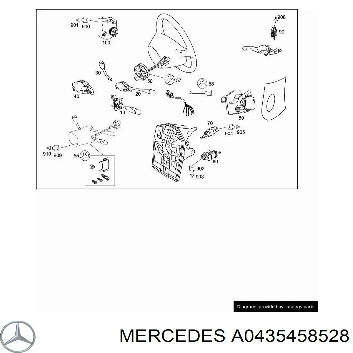  Mercedes A0435458528 цена, от 4.87 USD