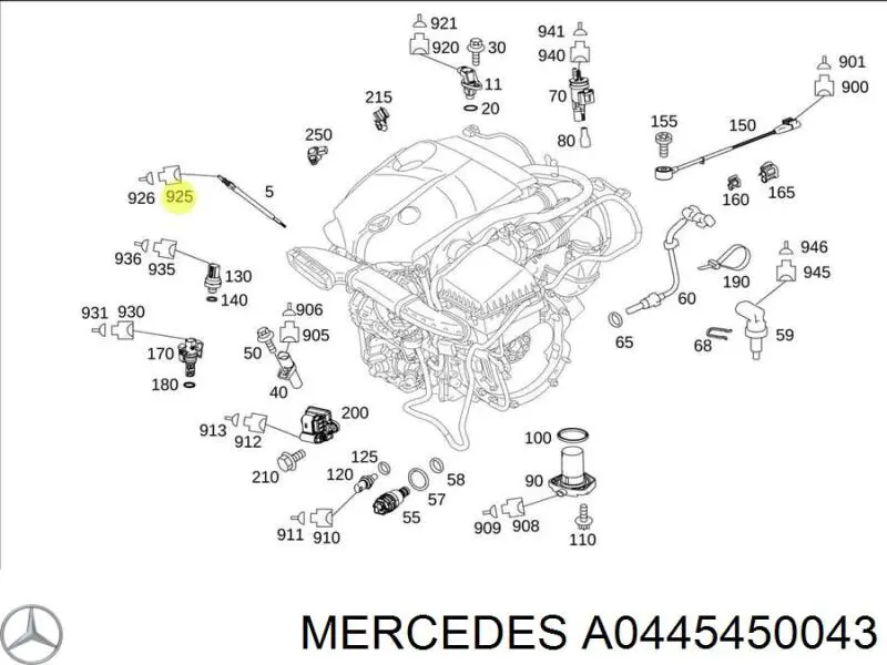  Mercedes A0445450043 цена, от 6.33 USD