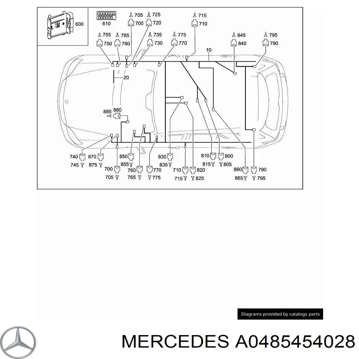 A0485454028 Mercedes 