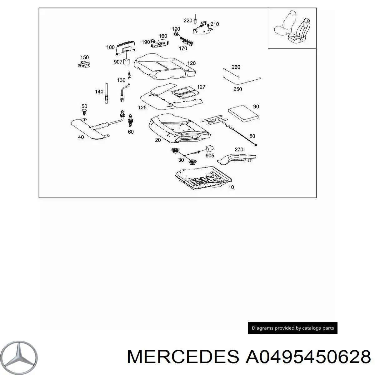 Купить A0495450628 Mercedes 