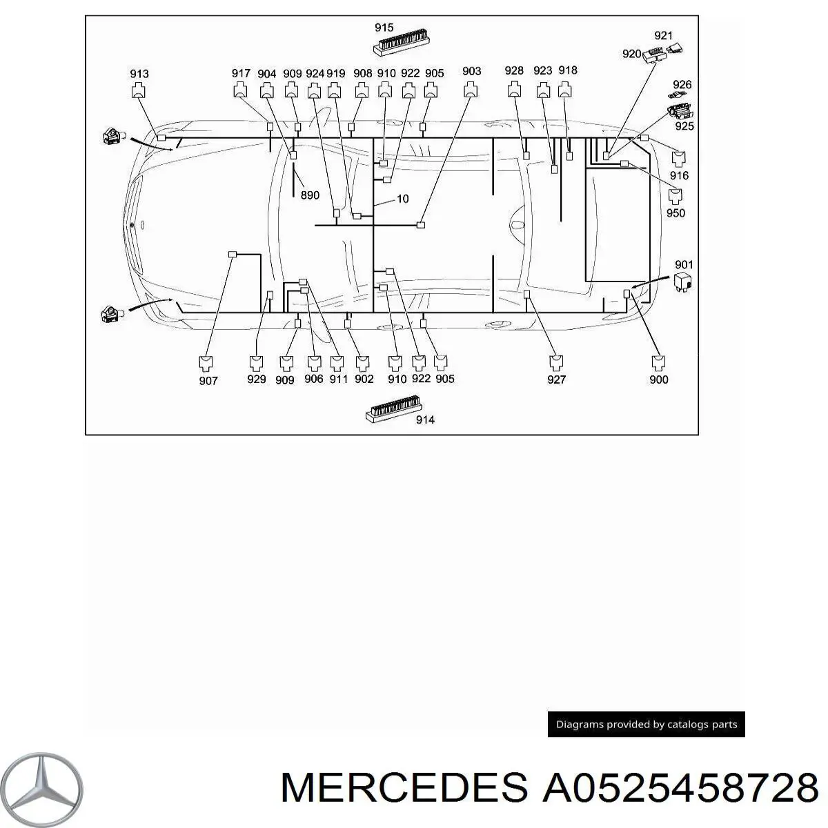  Mercedes A0525458728 цена, от 5.86 USD