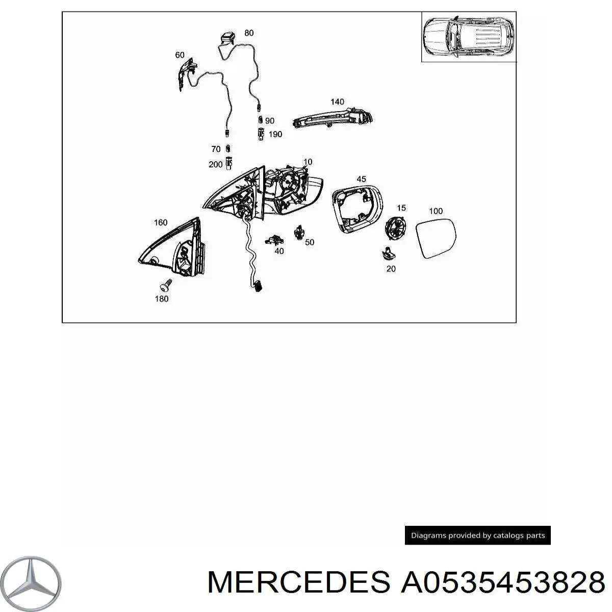  Mercedes A0535453828 цена, от 1.27 USD