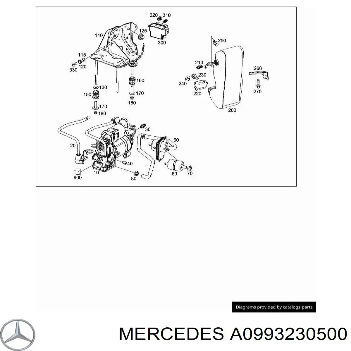 A0993230500 Mercedes 