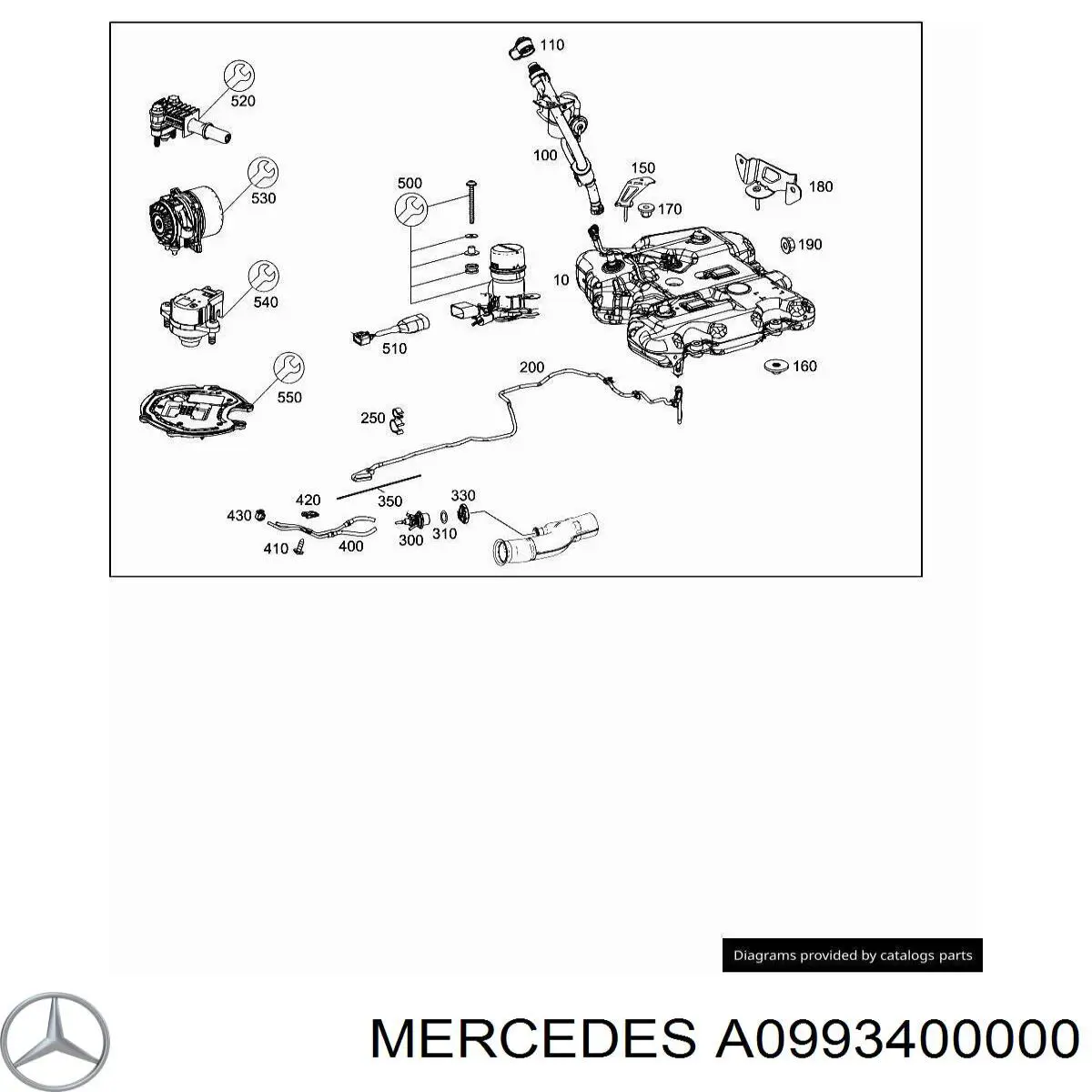  Mercedes A0993400000 цена, от 31.67 USD