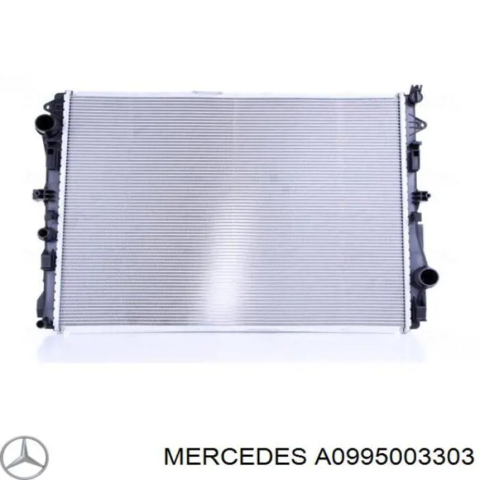 A0995003303 Mercedes radiador de esfriamento de motor