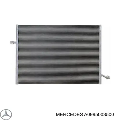 Radiador, refrigeración del motor adicional A0995003500 Mercedes