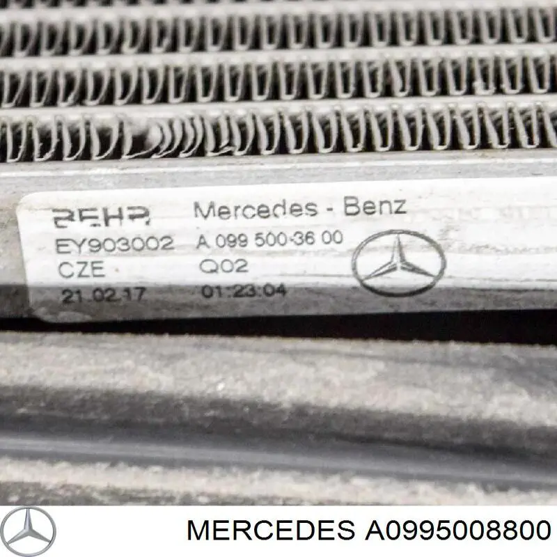 A0995008800 Mercedes радиатор