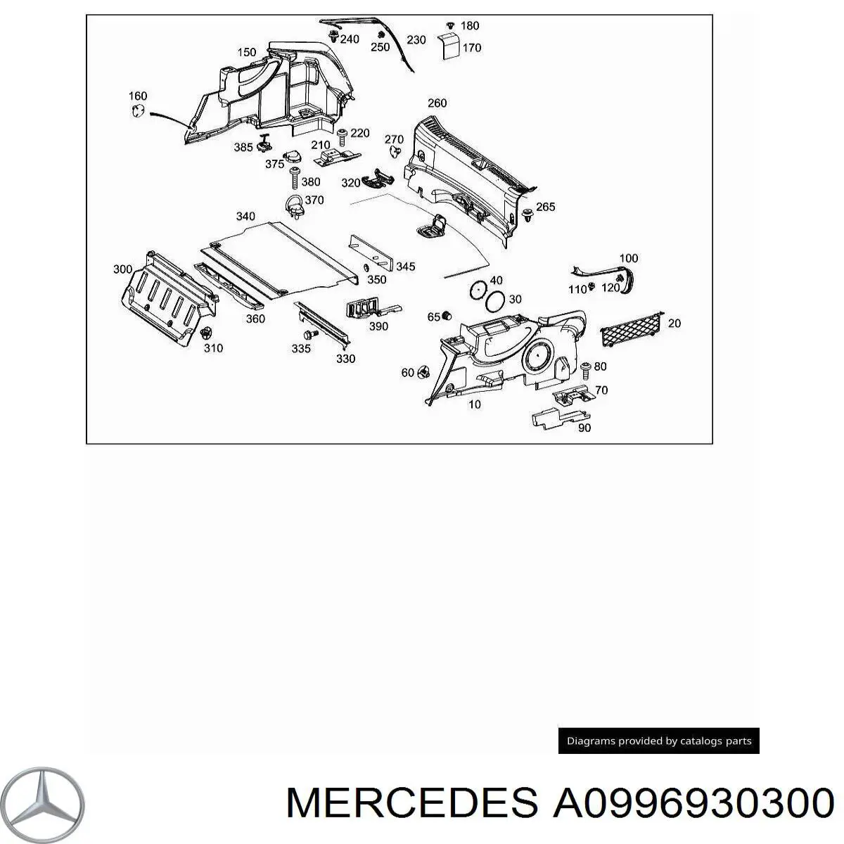 Ручка багажника Mercedes A0996930200 цена, от 17.98 USD