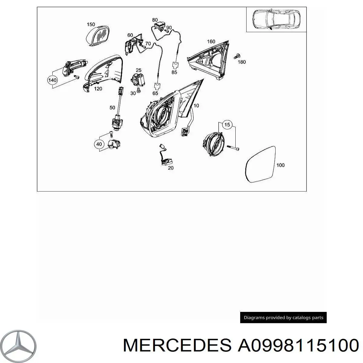  Mercedes A0998115100 цена, от 63.27 USD