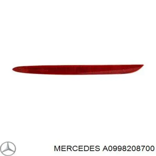 Retrorrefletor (refletor) do pára-choque traseiro esquerdo para Mercedes A (V177)