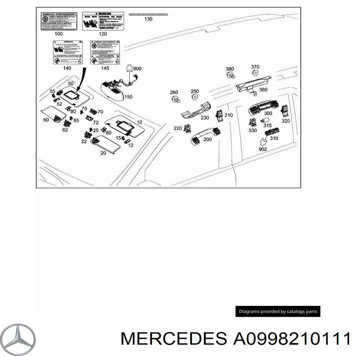 A0998210111 Mercedes 