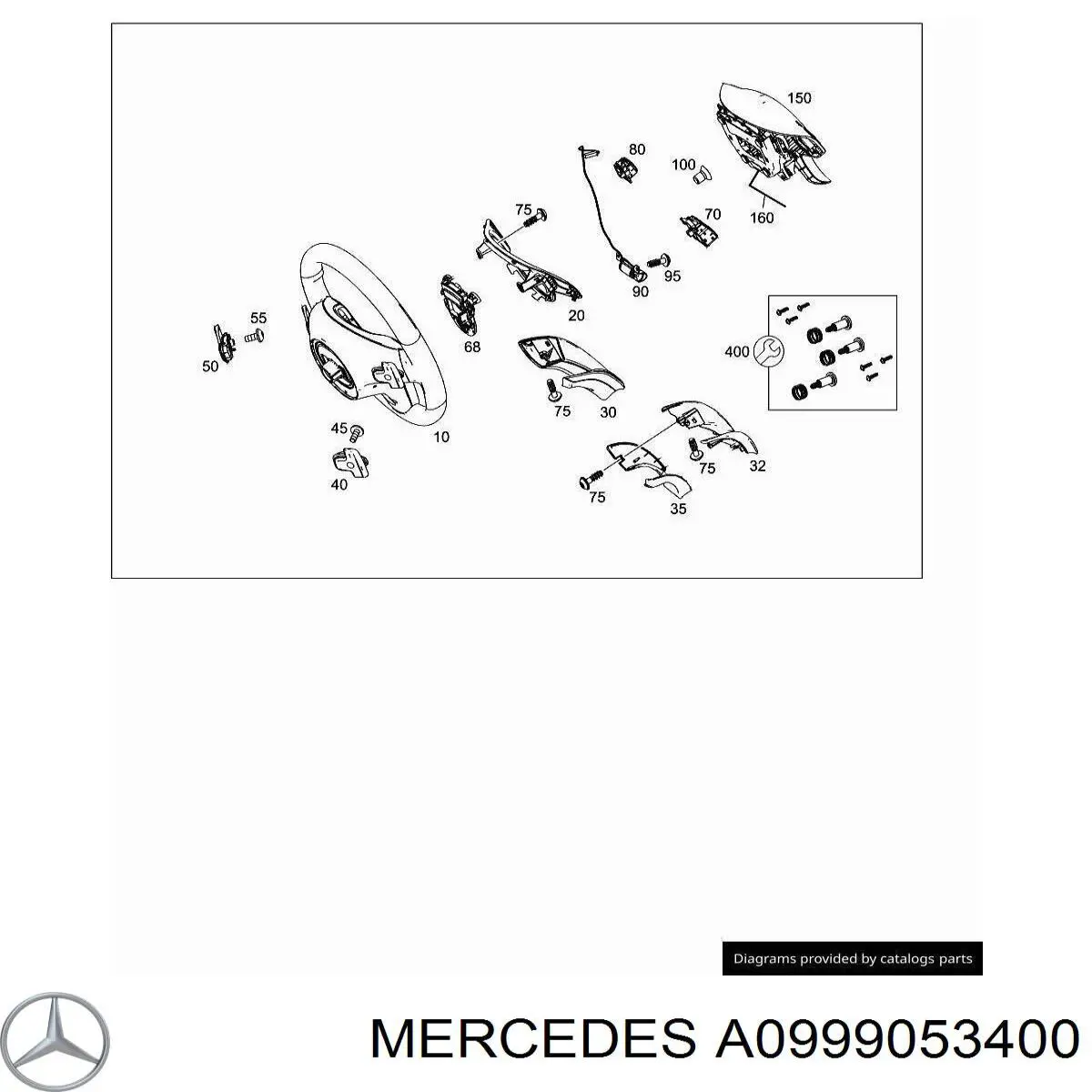Механизм переключения передач, подрулевой Mercedes A0999053400 цена, от 30.41 USD
