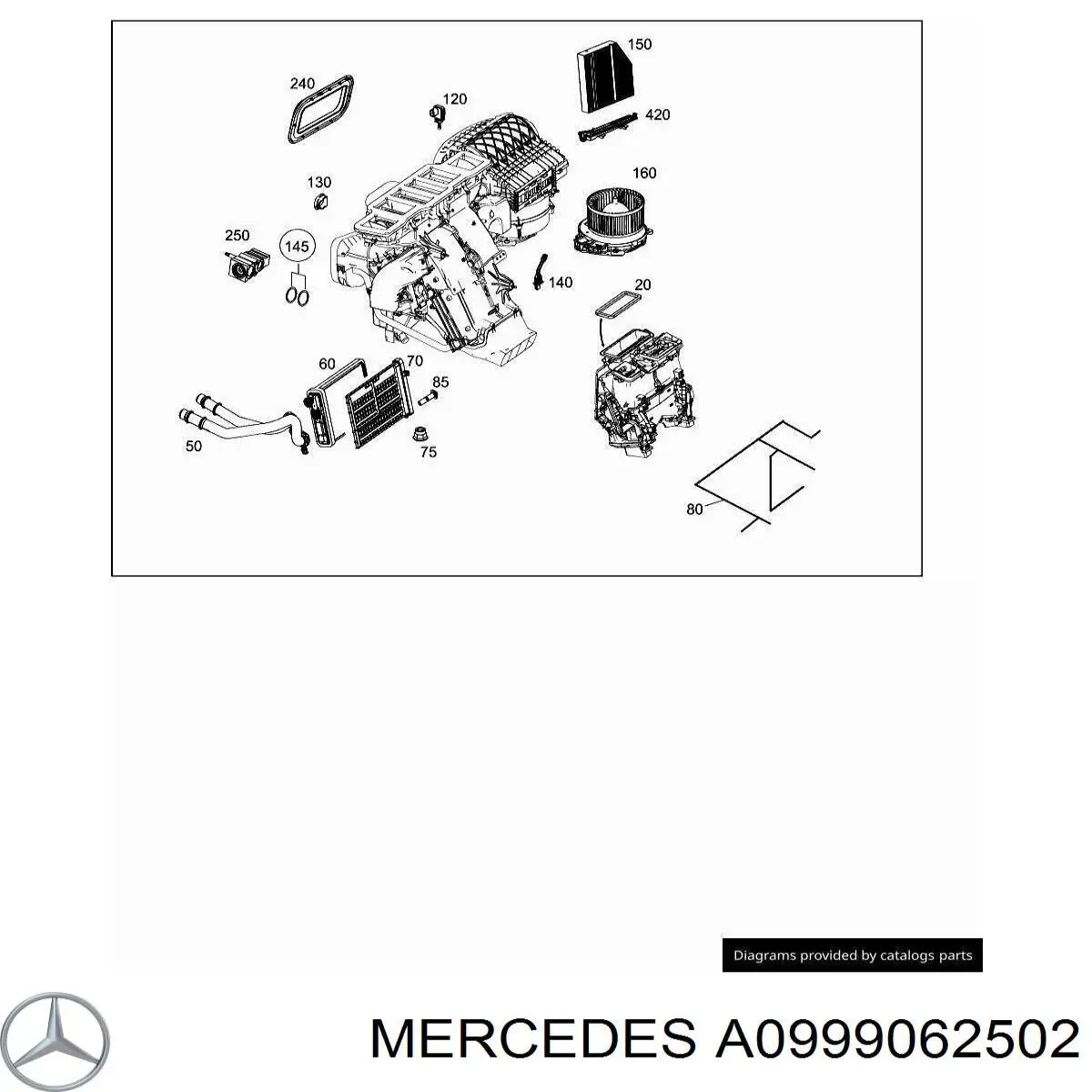 A0999062502 Mercedes 