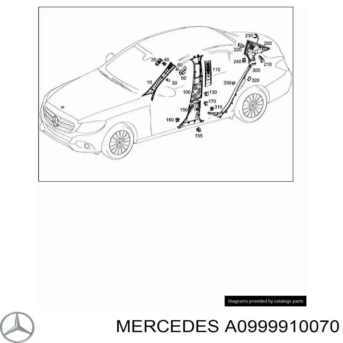  Mercedes A0999910070 цена, от 3.11 USD
