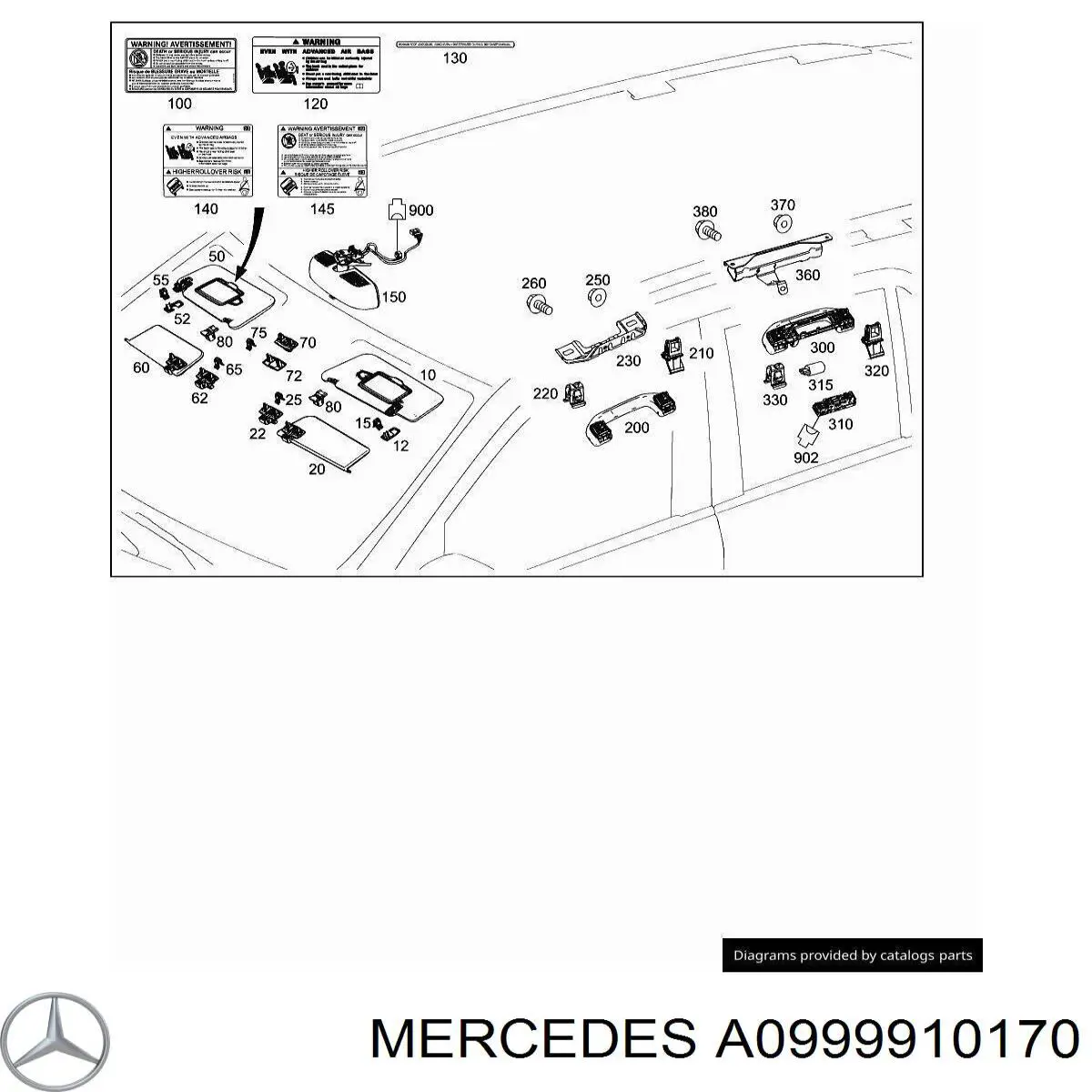 A0999910170 Mercedes 