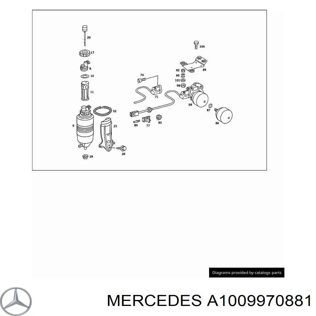 Купить A1009970881 Mercedes 