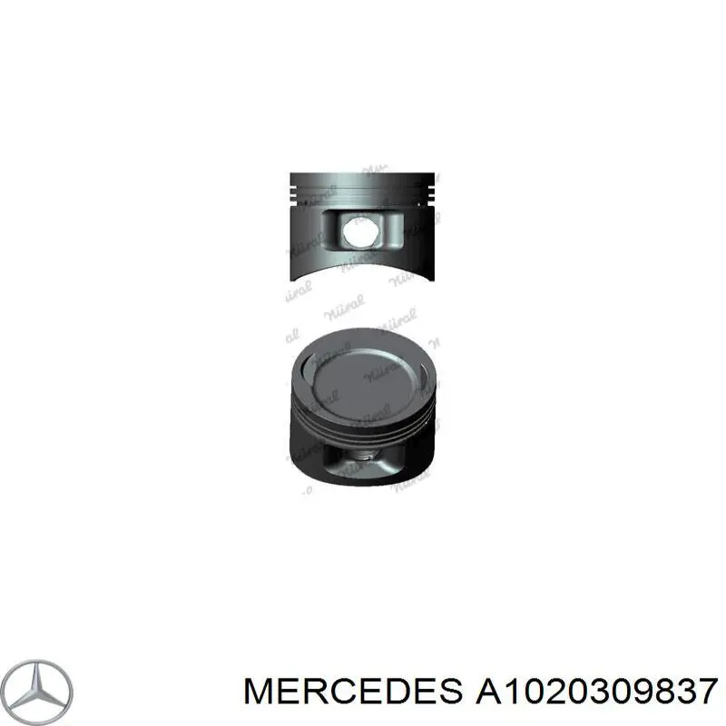Поршень в комплекте на 1 цилиндр, 2-й ремонт (+0,50) Mercedes A1020309837 цена, от 65.69 USD