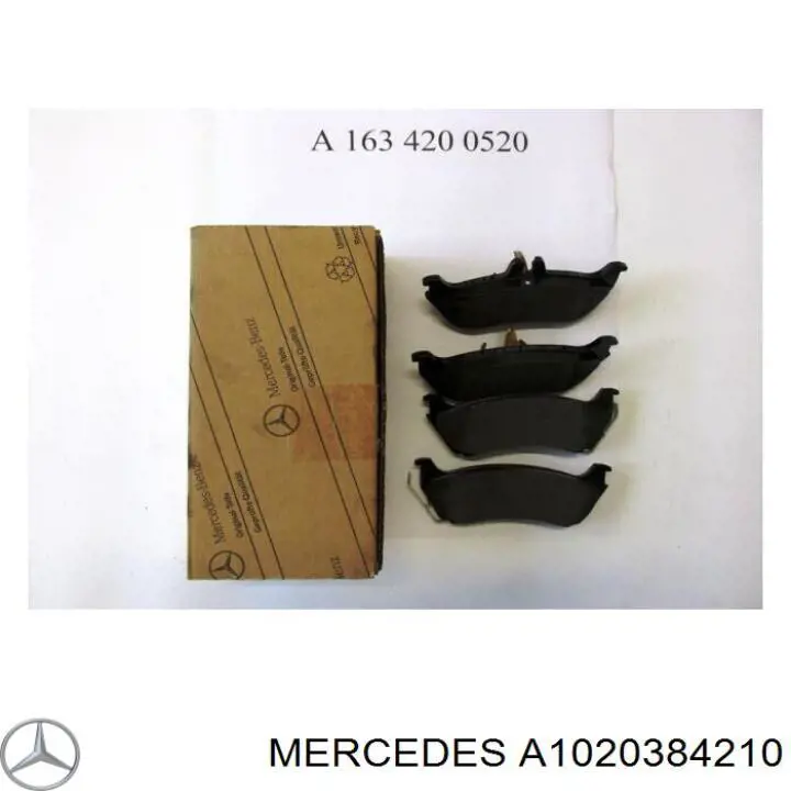 Шатунные вкладыши коленчатого вала Mercedes A1020384210 цена, от 11.49 USD