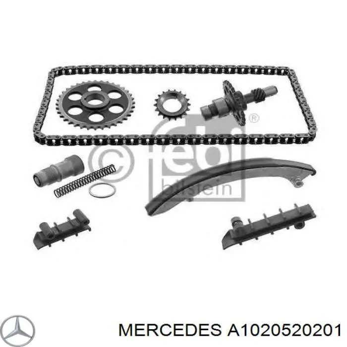 Engrenagem de cadeia da roda dentada da árvore distribuidora de motor para Mercedes E (T124)