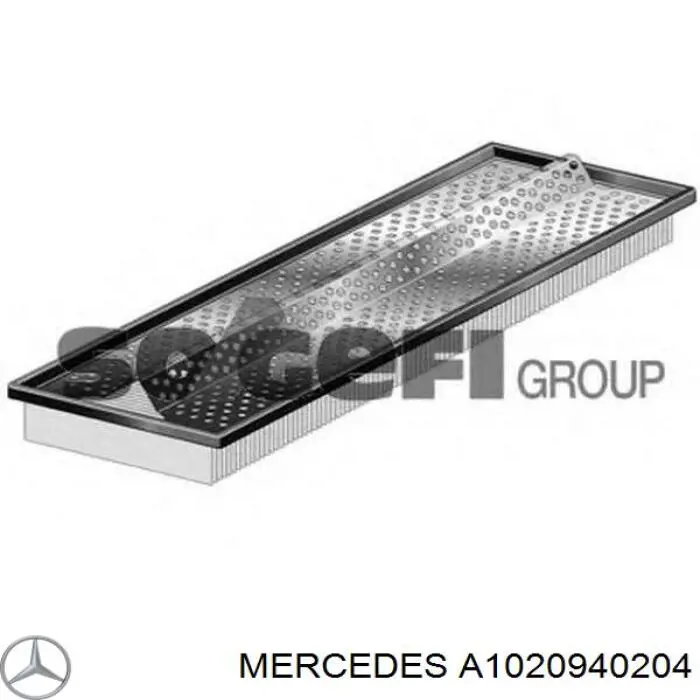 A1020940204 Mercedes воздушный фильтр